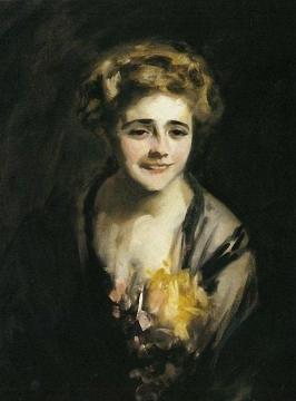 Laughing Girl Artwork by Irving R. Wiles