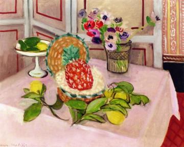 Still Life: Pineapples, Lemons Artwork by Henri Matisse