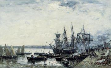 Camaret, the Port Artwork by Eugène-Louis Boudin