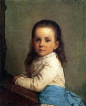Portrait Of Vinnie Packard Artwork by Eastman Johnson