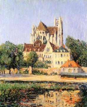 The Auxerre Cathedral Artwork by Gustave Loiseau