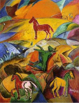 Sunrise on the Steppes Artwork by David Davidovich Burliuk