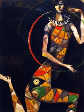 Acrobat Artwork by Marc Chagall