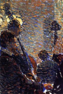Musicians Artwork by Louis Hayet