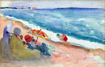 Young Women by the Sea Artwork by Henri Lebasque