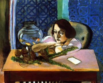 Woman Before An Aquarium Artwork by Henri Matisse