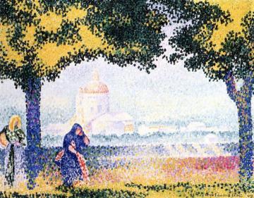 View of the Church of Santa Maria deli Angeli near Assisi Artwork by Henri Edmond Cross