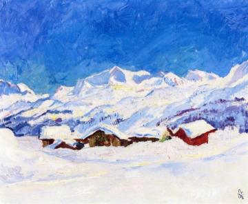 Winter Landscape Near Maloja Artwork by Giovanni Giacometti
