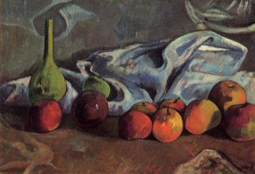 Still Life with Apples and Green Vase Artwork by Paul Gauguin