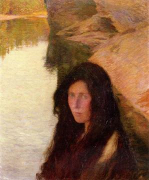 Daydreaming at the Water's Edge Artwork by Henri Martin