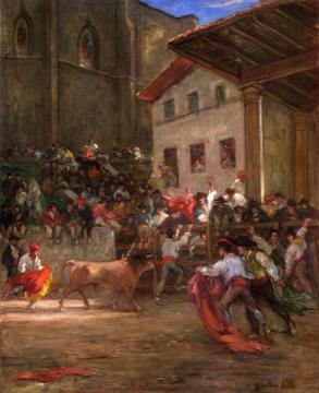 Ell picador con el toro Artwork by Gustave Henri Colin