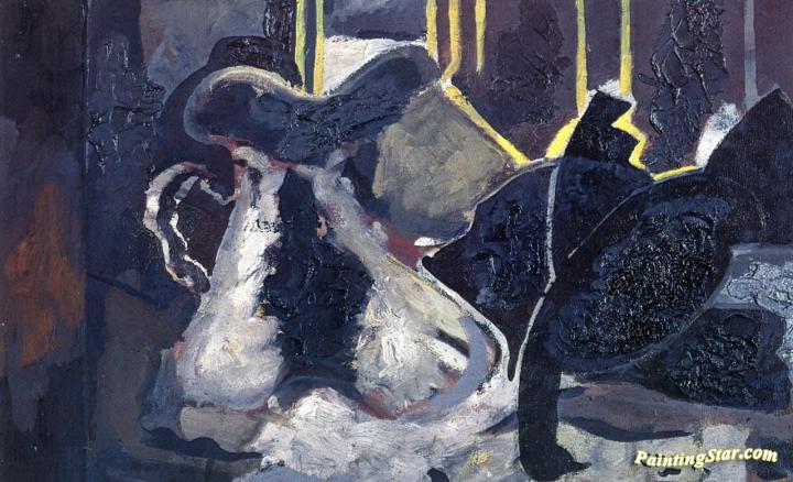 Pitcher and Pigeon Artwork by Georges Braque