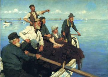 The Seine Boat Artwork by Stanhope Alexander Forbes