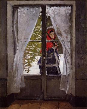 The Red Kerchief, Portrait of Madame Monet Artwork by Claude Oscar Monet
