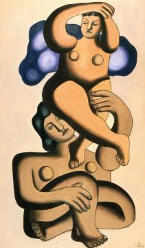 Composition with Two Parrots (study of central motif) Artwork by Fernand Léger