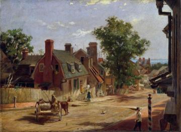 Old Annapolis, Francis Street Artwork by Frank Blackwell Mayer
