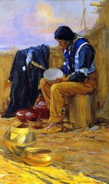 The Pottery Maker Artwork by Ira Diamond Gerald Cassidy