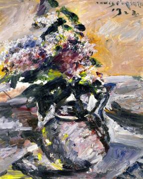 Lilac in a Glass Jug Artwork by Lovis Corinth