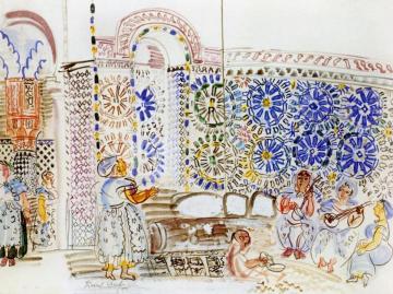 Tea With The Pasha Of Marrakech Artwork by Raoul Dufy