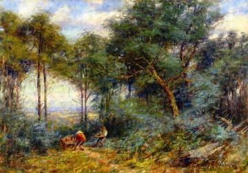 Hauling Rails for a Fence, Mount Macedon Artwork by Frederick McCubbin
