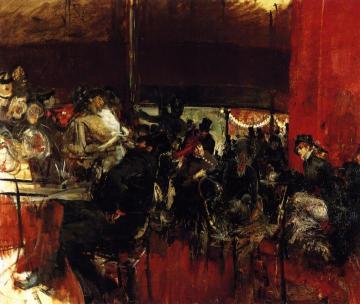 The Red Café Artwork by Giovanni Boldini