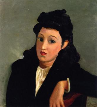 Portrait of a Woman Artwork by Andre Derain