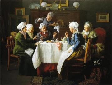 A Tea Party Artwork by Louis C. Moeller