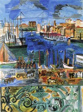 The Port of Marseille Artwork by Raoul Dufy
