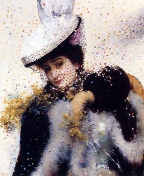 The Winter Bride Artwork by Edouard Frederic Wilhelm Richter