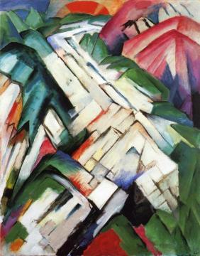 Mountains Artwork by Franz Marc