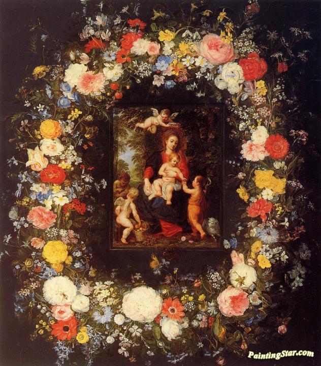 The Holy Family Artwork by Jan Bruegel the Elder