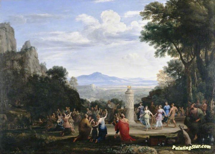 The Adoration of the Golden Calf Artwork by Claude Lorrain