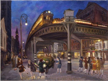 Sixth Ave. Elevated At Third Street Artwork by John Sloan