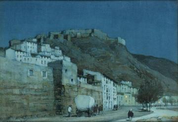 Moonlight, Malaga, Spain Artwork by Albert Moulton Foweraker