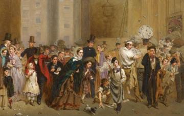 The General Post Office, One Minute To Six Artwork by George Elgar Hicks