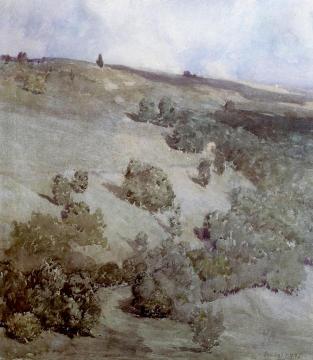Hillside Patterns Artwork by William Langson Lathrop