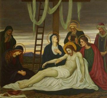 Jesus is Taken down from the Cross Artwork by Edward Arthur Fellowes Prynne