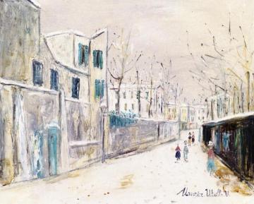 Rue Saint-Vincent in Montmartre Artwork by Maurice Utrillo
