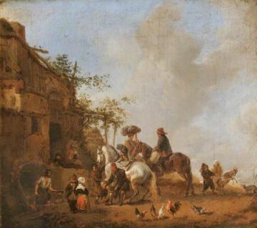 A Farrier's Shop Artwork by Philips Wouwermans