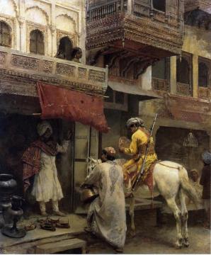 Street Scene in India Artwork by Edwin Lord Weeks