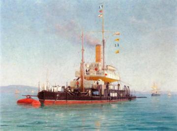 Going into Port Artwork by Lionel Walden