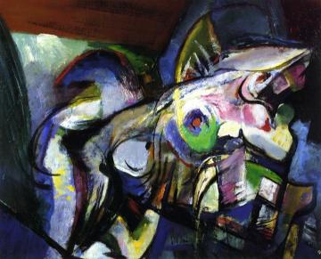 Blue Nude Artwork by Arthur B. Carles