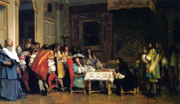 Louis XIV and Moliere Artwork by Jean Leon Gerome
