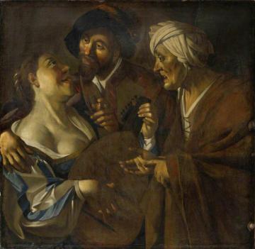 Procuress (after Dirck Van Baburen) Artwork by Han van Meegeren