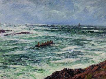The Pilot, The Coast of Brittany Artwork by Henry Moret