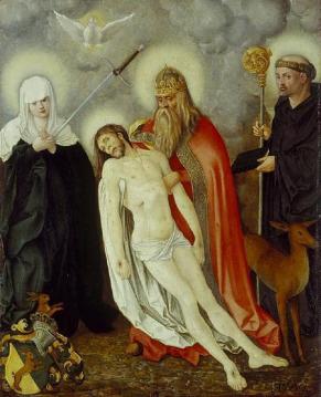 The Holy Trinity with Our Lady of Sorrows and St. Egid Artwork by Hans Baldung Grien