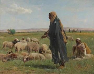 Arab Shepherds Artwork by David Bates