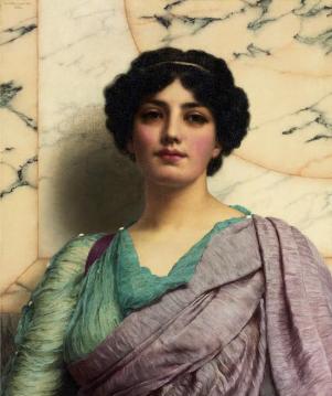 A Roman Beauty Artwork by John William Godward