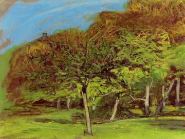 Fruit Trees Artwork by Claude Oscar Monet