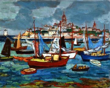 Douarnenez, Brittany Artwork by Anne Estelle Rice